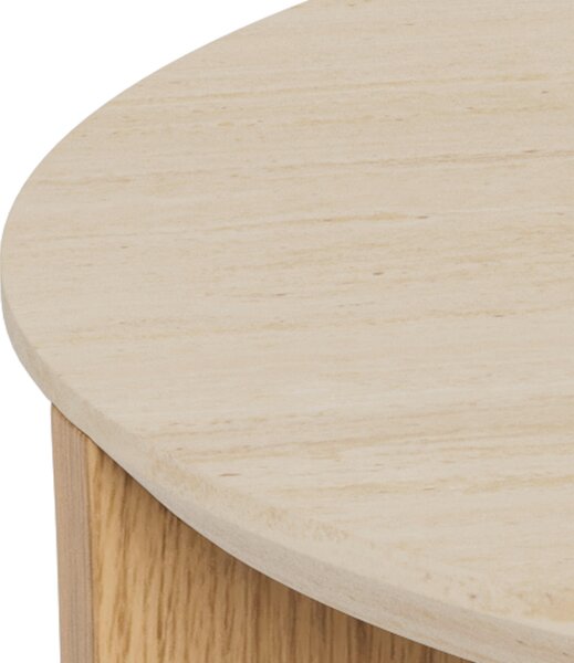 KONFERENČNÝ STOLÍK, béžová, divoký dub, kompozitné drevo, 80/80/45 cm MID.YOU - Stolíky do obývačky, Online Only