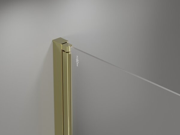 Mexen Mist-B, 1-krídlové sprchové dvere 105 cm, číre sklo, zlatý lesklý profil, 8A2-105-001-50-00