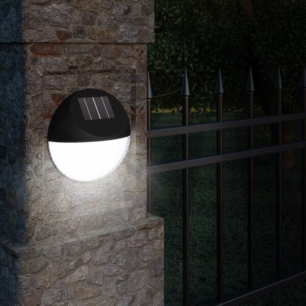 Sada 6 LED solárnych nástenných lámp