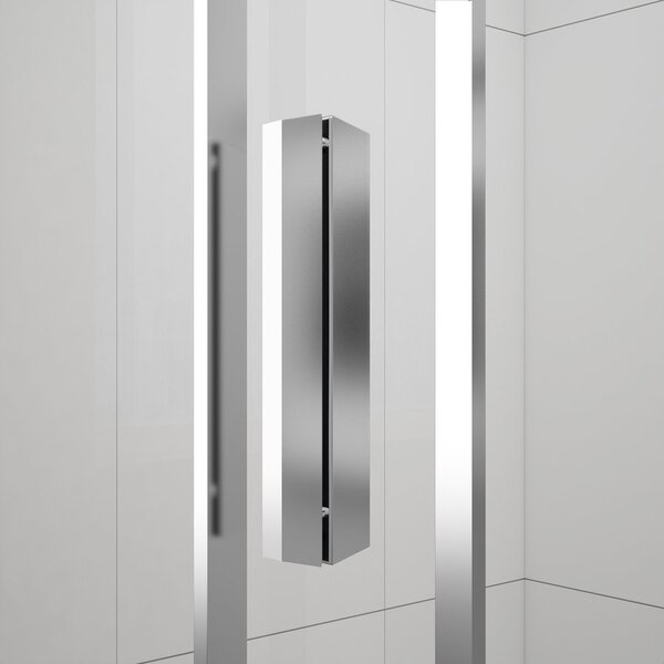 Polysan Polysan, EASY polkruhová sprchová zástena 900x900mm, číre sklo, EL4615