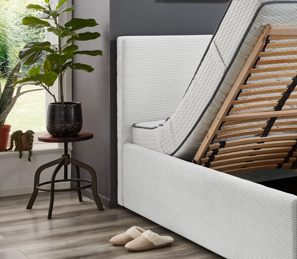 ČALÚNENÁ POSTEĽ, 140/200 cm, prírodná farba Boxxx - Online Only spálne, Online Only
