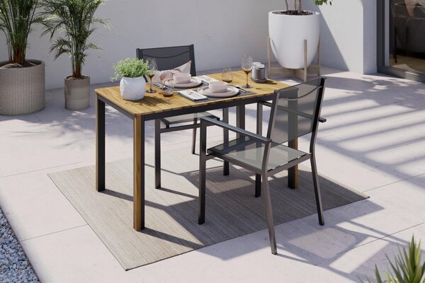 ZÁHRADNÝ STÔL, drevo, kov, 120/70/68 cm Ambia Garden - Online Only záhrada, Online Only