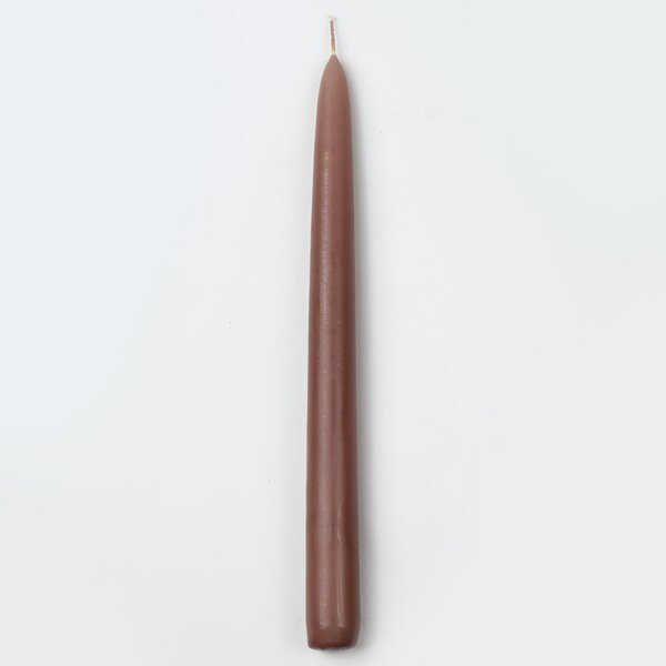 Sviečka špic hnedý matný 25cm
