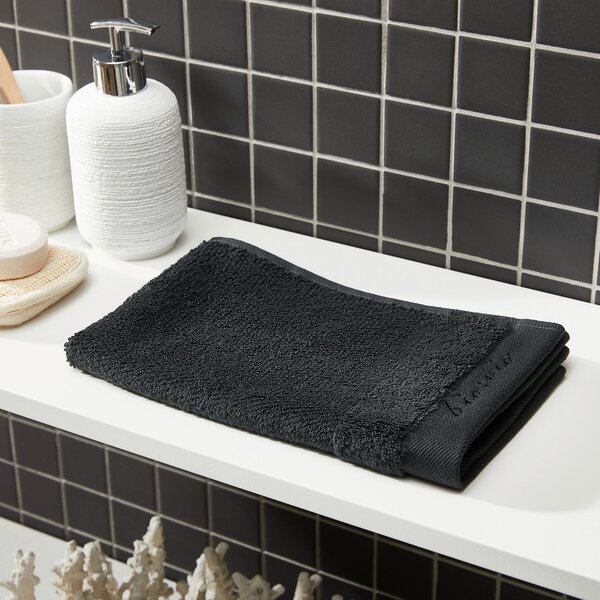 UTERÁK PRE HOSTÍ, 30/50 cm, čierna Bio:Vio - Kúpeľňový textil