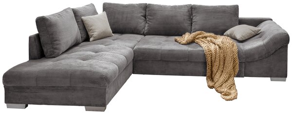 ROHOVÁ SEDAČKA, textil, sivá P & B - Sedačky, Online Only