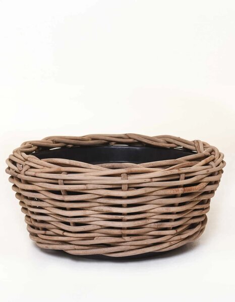 Přírodní květináč na rostliny BOJO, ratan, priemer 56 cm, natur