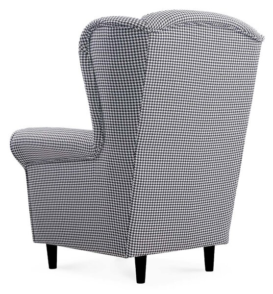 Kreslo ušiak Loft Pepitka