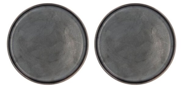 Čierne dezertné taniere v sade 2 ks ø 20.8 cm Fjord - Villa Collection