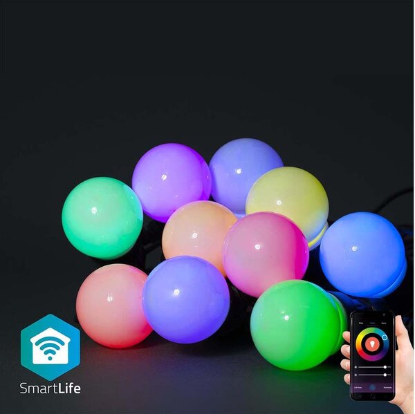 Nedis SmartLife LED Wi-Fi RGB 10 LED 9 m Android / IOS WIFILP03C10 + záruka 3 roky zadarmo