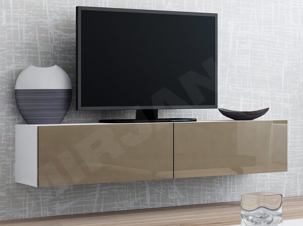 Mirjan24 TV skrinka Zigo 140, Farby: biela / biely lesk 5902928699746