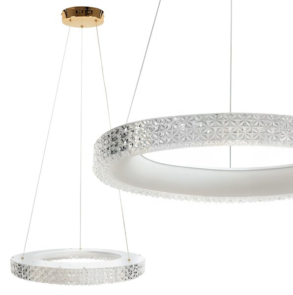 Toolight Toolight, LED stropné svietidlo 60cm MS002-CP, ružové zlato, OSW-09611