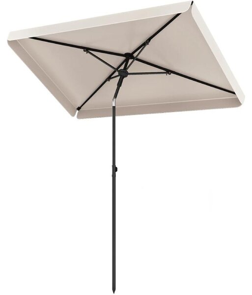 Záhradný slnečník AM13194HM, 198 × 131 cm, béžová farba