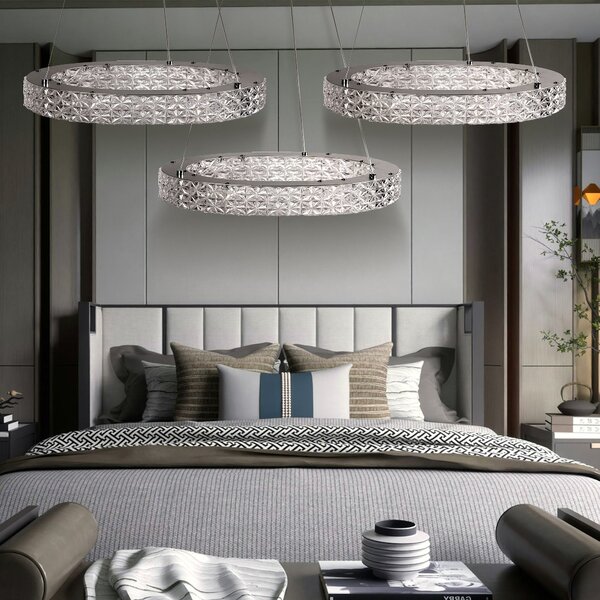 Toolight Toolight, LED stropné svietidlo 50cm, 36W, 4000K, MS005-CP, chrómová, OSW-09615