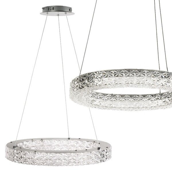 Toolight Toolight, LED stropné svietidlo 50cm, 36W, 4000K, MS005-CP, chrómová, OSW-09615