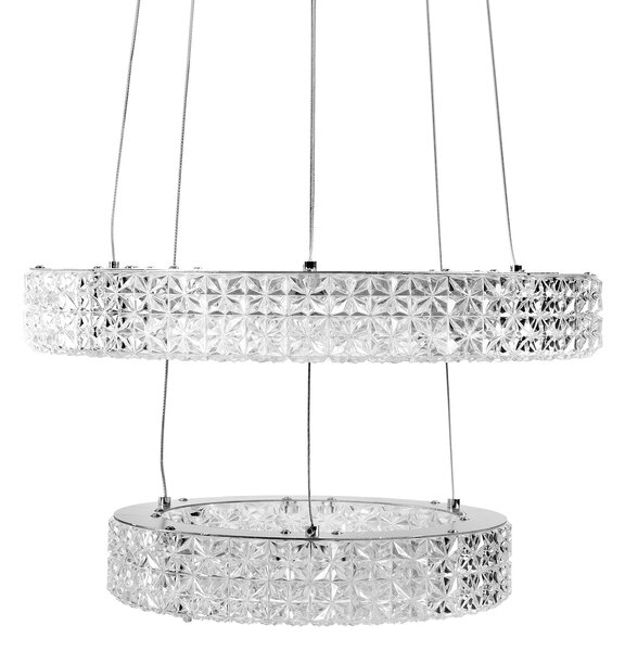 Toolight Toolight, LED krištáľové stropné svietidlo 40cm, 36W, 4000K, 3500 lm, MS006-CP, chrómová, OSW-09616
