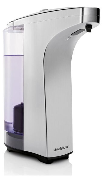 Sivý automatický kovový dávkovač mydla 237 ml - simplehuman