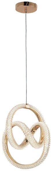 Toolight Toolight, LED závesné svietidlo 24W, 4000K, G068-CP, zlatá, OSW-08665
