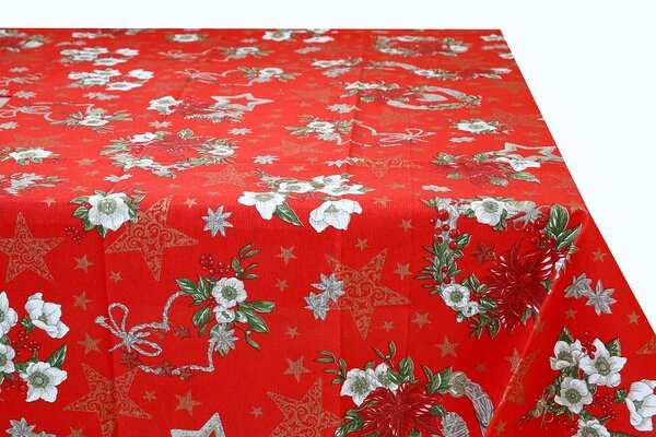 Mondo Italy Bavlnený vianočný obrus na stôl MONDY 90x90 cm