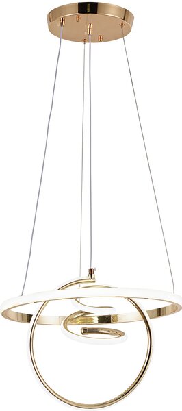 Toolight Toolight, LED závesné svietidlo 3x20W, 4000K, G066-CP, zlatá lesklá, OSW-08699