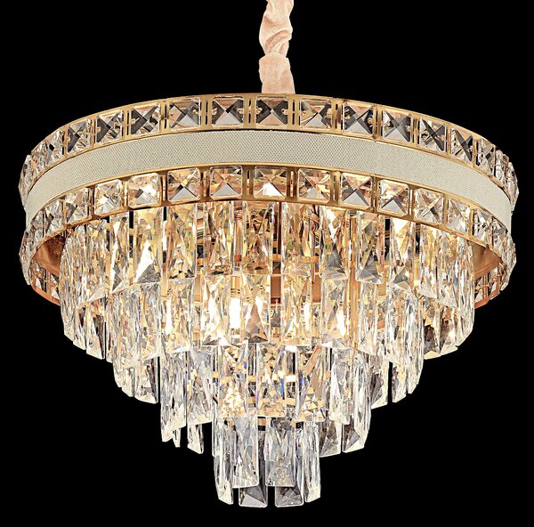 Toolight Toolight, závesné svietidlo 50cm, 7xE14, G048-CP, zlatá, OSW-08942