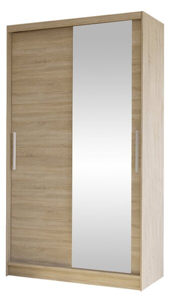 Mirjan24 Šatníková skriňa so zrkadlom Kamabi VI, Farby: biely / dub artisan 5903211127441