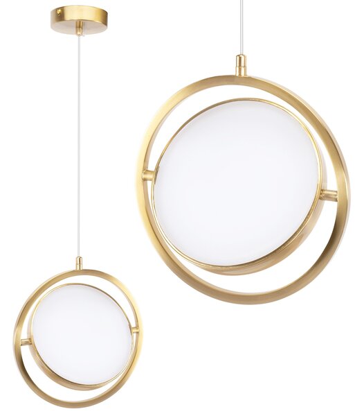 Toolight Toolight, závesné LED svietidlo 26cm, 4000K, APP1791-CP, zlatá matná, OSW-06068