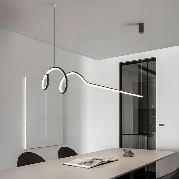 Toolight Toolight, LED závesné svietidlo 120cm, 36W, 3000K, LHJ030-CP, čierna, OSW-50013