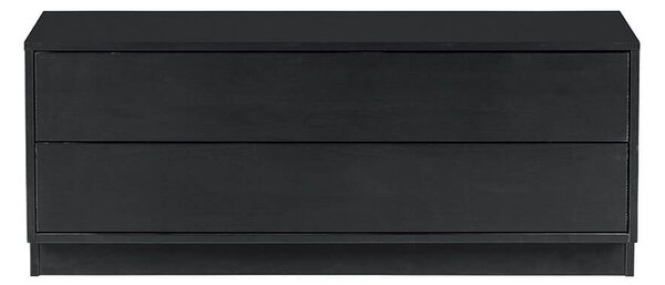MUZZA Komoda farah 40 x 100 cm čierna