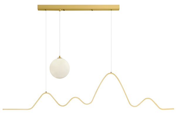 Toolight Toolight, LED závesné osvetlenie 120cm, 36W, 3000K, LHJ034-CP, zlatá matná, OSW-60021