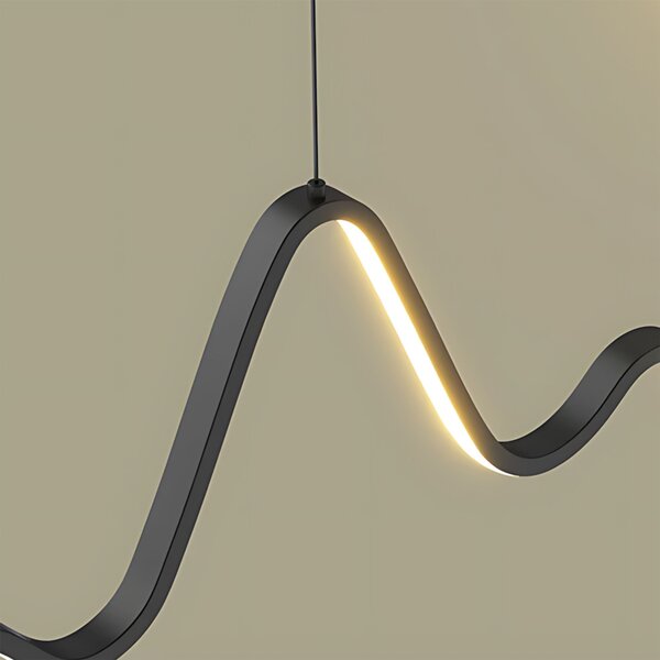 Toolight Toolight, LED závesné osvetlenie 120cm, 36W, 3000K, LHJ033-CP, čierna matná, OSW-60020