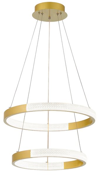 Toolight Toolight, LED závesné osvetlenie, 38W, 3000K, LHJ044-CP2, zlatá, OSW-60027