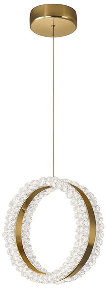 Toolight Toolight, závesné LED osvetlenie 20cm, 14W, 3000K, LHJ098-CP, zlatá, OSW-60043