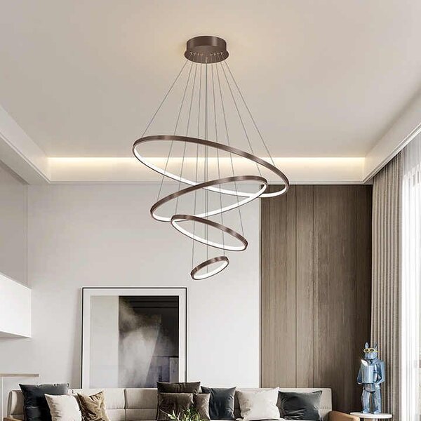Toolight Toolight, LED stropné svietidlo 20/40/60/80 cm, 82W, 3000K, LHJ014-CP4, čierna, OSW-50005