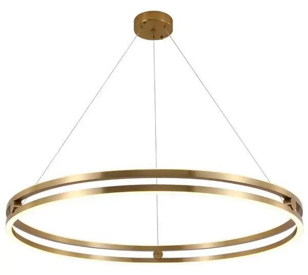 Toolight Toolight, LED závesné svietidlo 60cm, 76W, 3000K, LHJ015-CP, zlatá, OSW-60009
