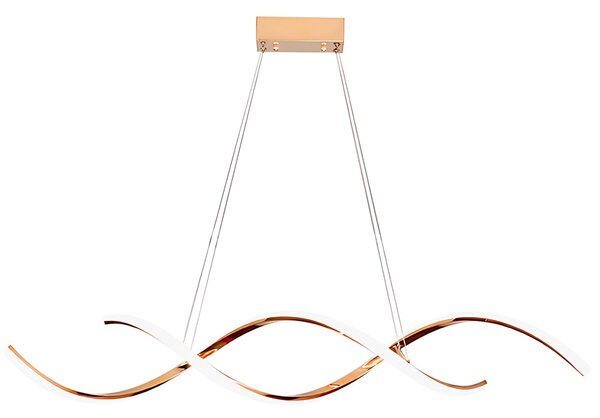 Toolight Toolight, LED stropné osvetlenie 110cm, 46W, 3000K, LHJ021-CP, ružové zlato, OSW-50009