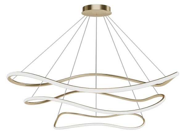 Toolight Toolight, stropné svietidlo 80cm, 24W, 3000K, LHJ018-CP3, zlatá, OSW-50008