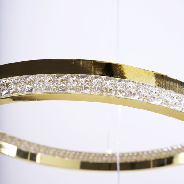 Toolight Toolight, LED stropné svietidlo 60cm, 75W, 3000K, LHJ043-CP2, zlatá, OSW-50020