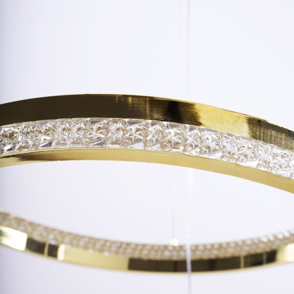Toolight Toolight, LED stropné svietidlo 60cm, 75W, 3000K, LHJ043-CP2, zlatá, OSW-50020