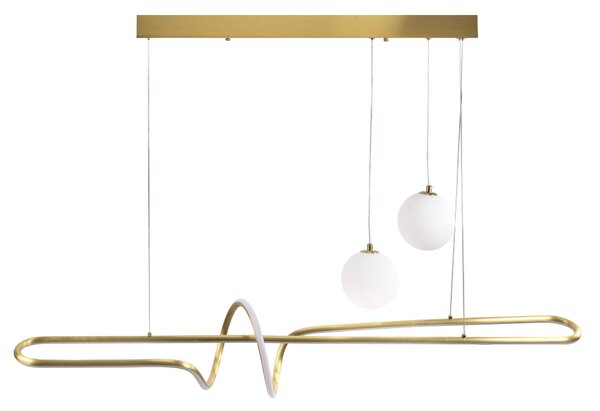 Toolight Toolight, LED stropné osvetlenie 120cm, LHJ039-CP, zlatá matná, OSW-60024
