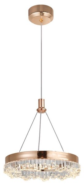 Toolight Toolight, závesné LED svietidlo 20cm, 12W, 3000K, LHJ097-CP, ružové zlato, OSW-60042