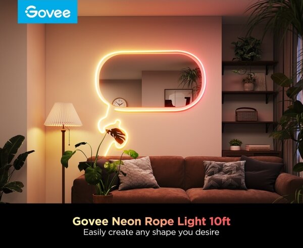 Govee - Neon 2 MATTER ohybný LED pás 3m RGBIC Wi-Fi