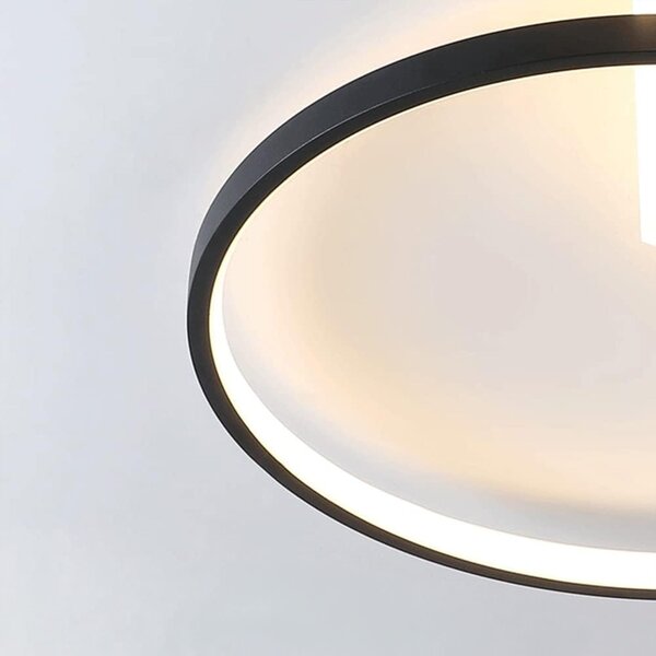 Toolight Toolight, stropné svietidlo 50cm, 30W, 3000K, LHJ076-C, čierna-biela, OSW-50037