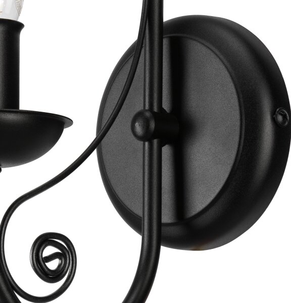 Nástenná lampa DONATO 1xE14/40W/230V čierna
