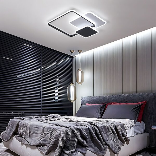 Toolight Toolight, LED stropné svietidlo 32W, 3000K, LHJ079-C, čierna-biela, OSW-50039