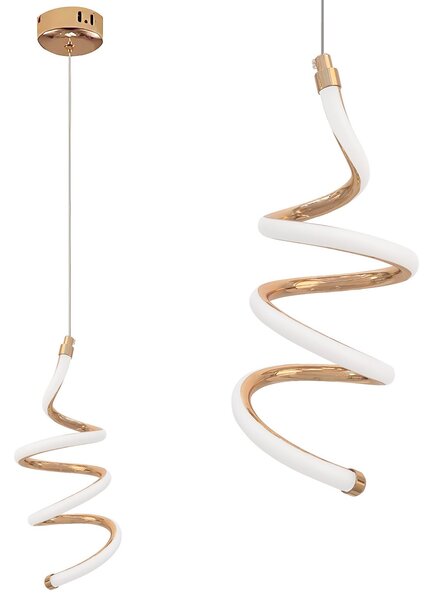 Toolight Toolight, LED závesné stropné svietidlo, 12W, 3000K, LHJ096-1CP, ružové zlato, OSW-50041