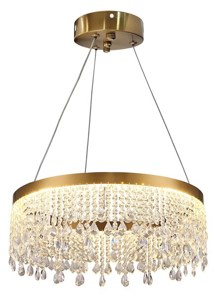 Toolight Toolight, LED závesné osvetlenie 40cm, 18W, 4000K, APP1730-1CP, zlatá, OSW-04341