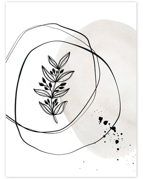 INSPIO-dibondový obraz - Abstraktný obraz na stenu - kvety