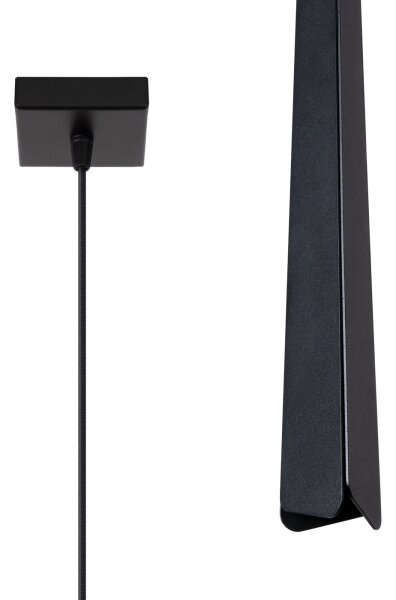 Sollux SL.1400 - Luster na lanku PRYSM 1xG9/8W/230V čierna