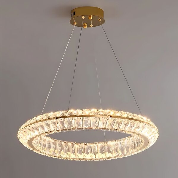 Toolight Toolight, LED stropné svietidlo 60cm, 45W, 4000K, APP1768-CP, zlatá, OSW-04344