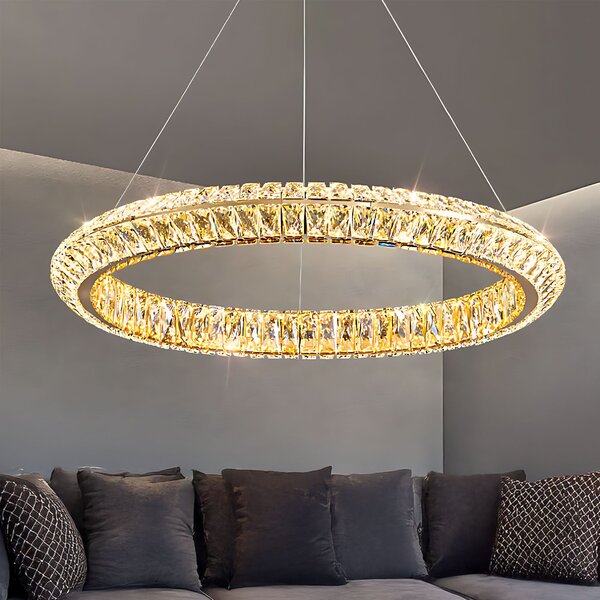 Toolight Toolight, LED stropné svietidlo 60cm, 45W, 4000K, APP1768-CP, zlatá, OSW-04344